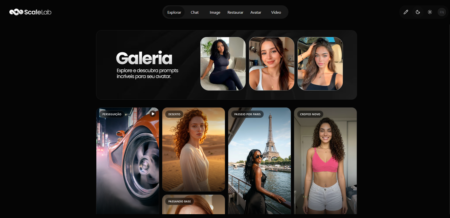 Interface do ScaleLab